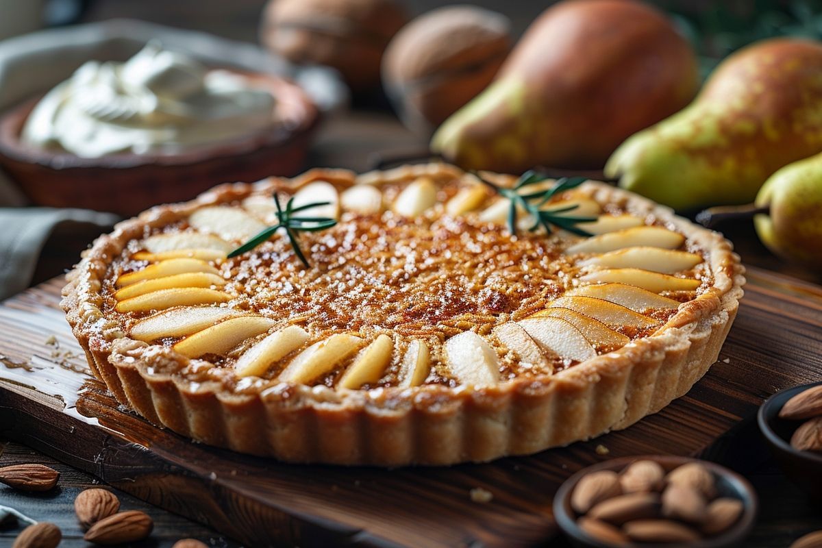 Dégustez une version légère de la tarte amandine sans pâte, un dessert qui surprend